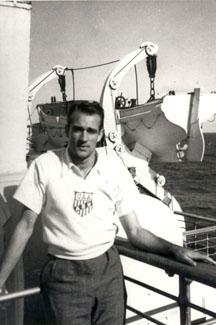 Neil, who competed against Jesse Owens during the Olympic Trials, traveled with the Olympic Team by cruise ship to Germany.