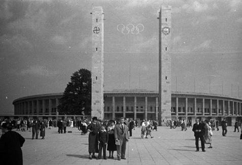 Despite a national record in the high jump, German-born Gretel Bergmann was not allowed to compete in the Olympics because she was Jewish.  Bergmann would later immigrate to the United States.